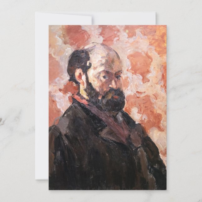 Paul Cezanne - Self-portrait with pink background Thank You Card (Front)
