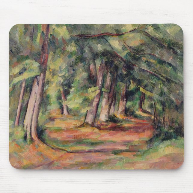 Paul Cezanne | Sous-bois  1890-94 Mouse Mat (Front)