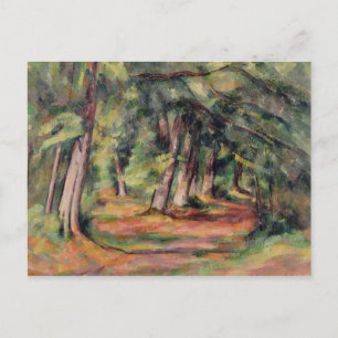 Paul Cezanne Sous-bois 1890-94 Postcard