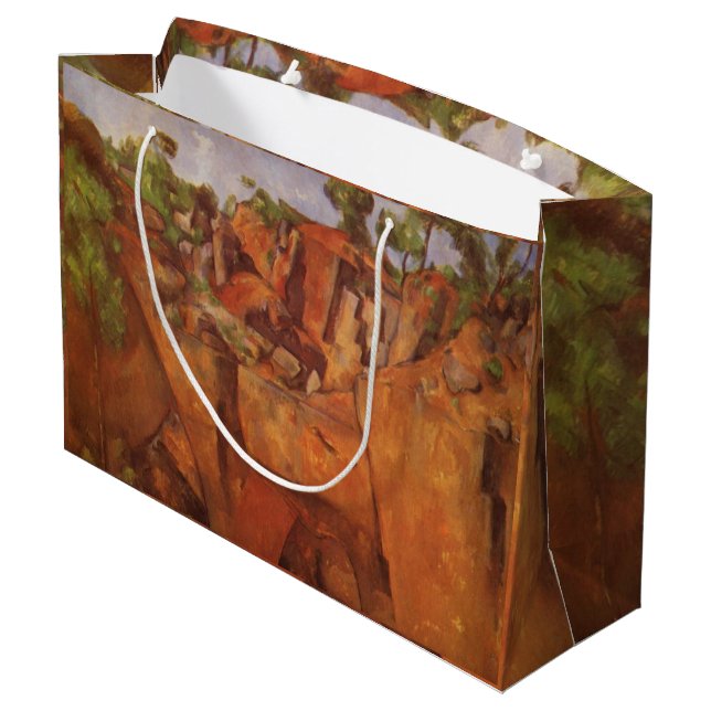 Paul Cezanne  Steinbruch Bibemus Large Gift Bag (Back Angled)