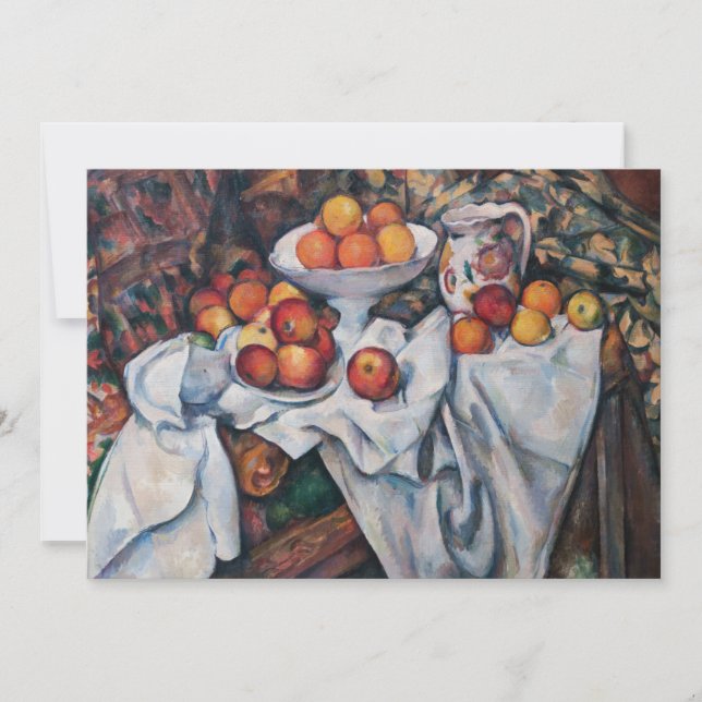 Paul Cezanne - Still Life, Apples and Oranges Invitation (Front)