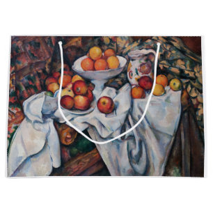 Paul Cezanne - Still Life, Apples and Oranges Large Gift Bag