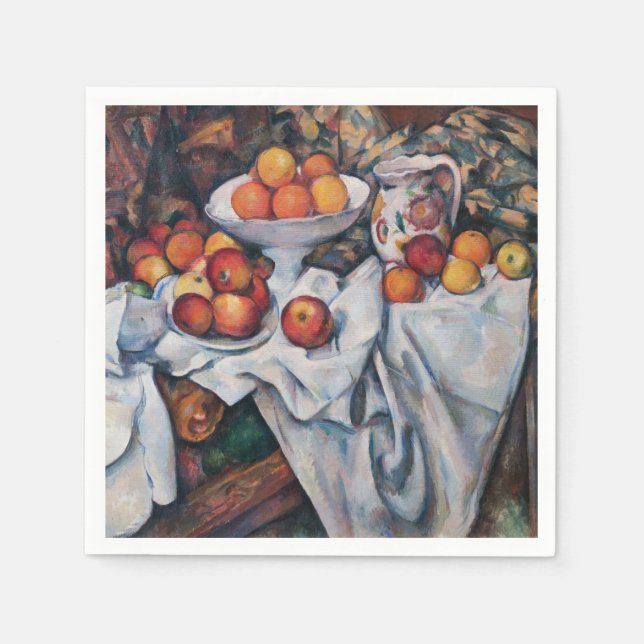 Paul Cezanne - Still Life, Apples and Oranges Napkin (Front)