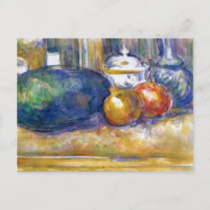 Paul Cezanne Still Life Watermelon Pomegranates Postcard