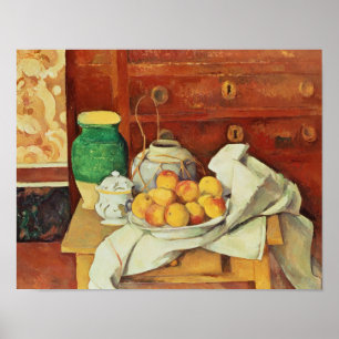 Paul Cezanne   Still Life with a Chest of Drawers, Poster