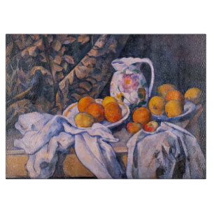 Paul Cezanne - Still Life with a Curtain Cutting Board