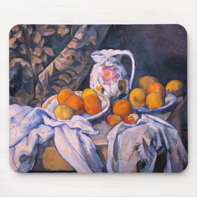Paul Cezanne - Still Life with a Curtain Mouse Mat (Front)