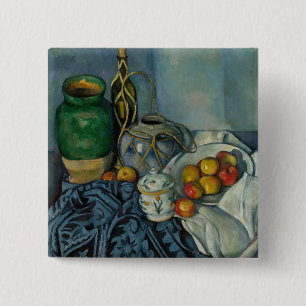 Paul Cezanne - Still Life with Apples 15 Cm Square Badge