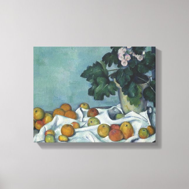 Paul Cezanne - Still Life with Apples and a Pot Canvas Print (Front)