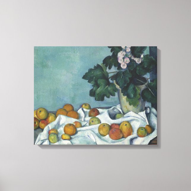 Paul Cezanne - Still Life with Apples and a Pot Canvas Print (Front)