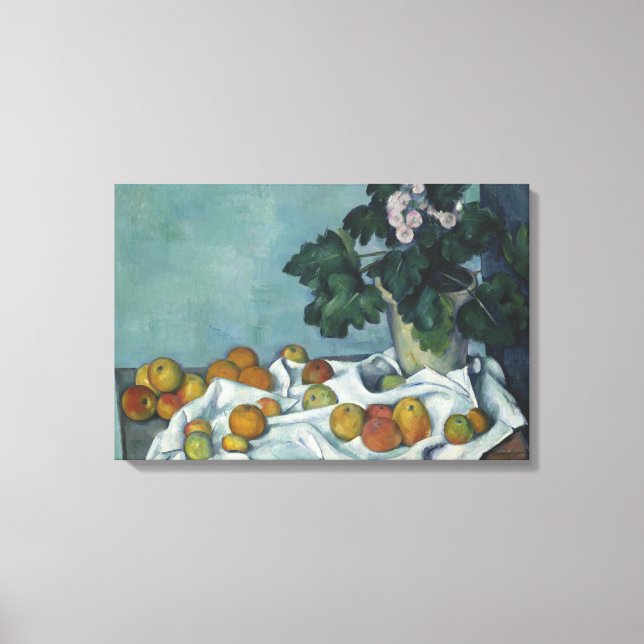 Paul Cezanne - Still Life with Apples and a Pot Canvas Print (Front)