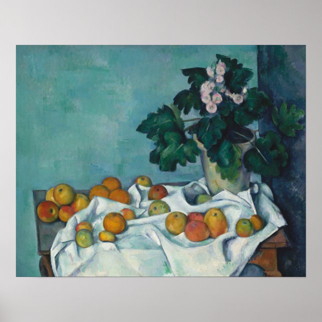 Paul Cezanne | Still Life with Apples and a Pot of Poster (Front)