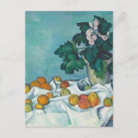 Paul Cézanne Still Life with Apples and Primroses