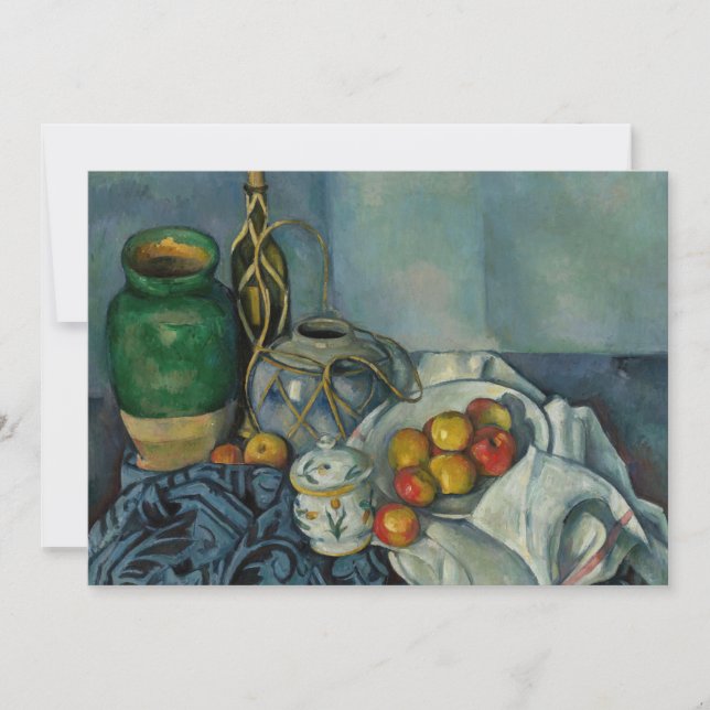 Paul Cezanne - Still Life with Apples Invitation (Front)