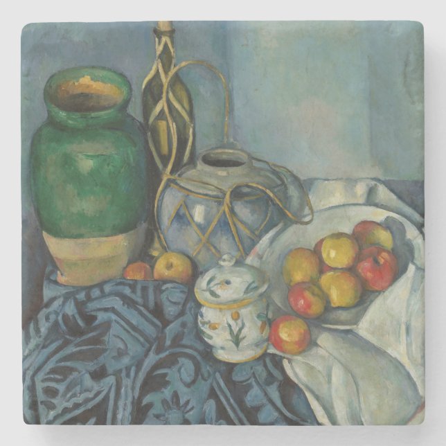 Paul Cezanne - Still Life with Apples Stone Coaster (Front)