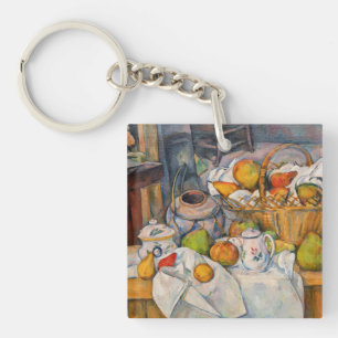 Paul Cezanne - Still Life with Basket Key Ring