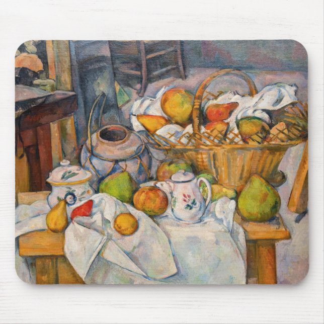 Paul Cezanne - Still Life with Basket Mouse Mat (Front)