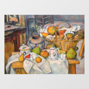 Paul Cezanne - Still Life with Basket Window Cling