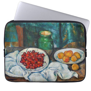 Paul Cezanne - Still Life with Cherries and Peachs Laptop Sleeve