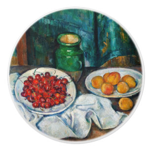 Paul Cezanne - Still Life with Cherries & Peaches Ceramic Knob