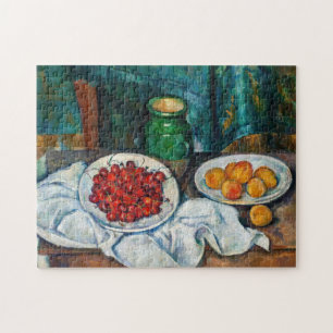 Paul Cezanne - Still Life with Cherries & Peaches Jigsaw Puzzle