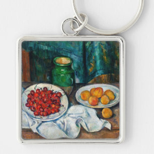 Paul Cezanne - Still Life with Cherries & Peaches Key Ring