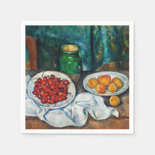 Paul Cezanne - Still Life with Cherries & Peaches Napkin