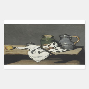 Paul Cezanne - Still Life with Kettle Rectangular Sticker