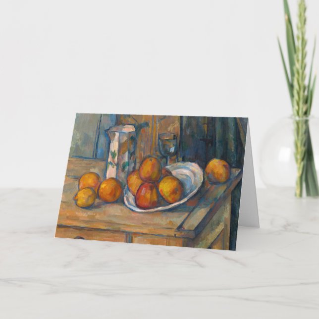 Paul Cezanne - Still Life with Milk Jug and Fruits Card (Front)