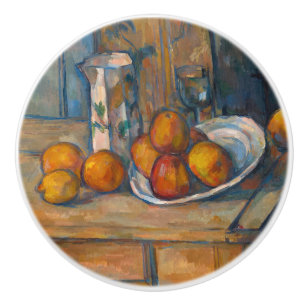 Paul Cezanne - Still Life with Milk Jug and Fruits Ceramic Knob