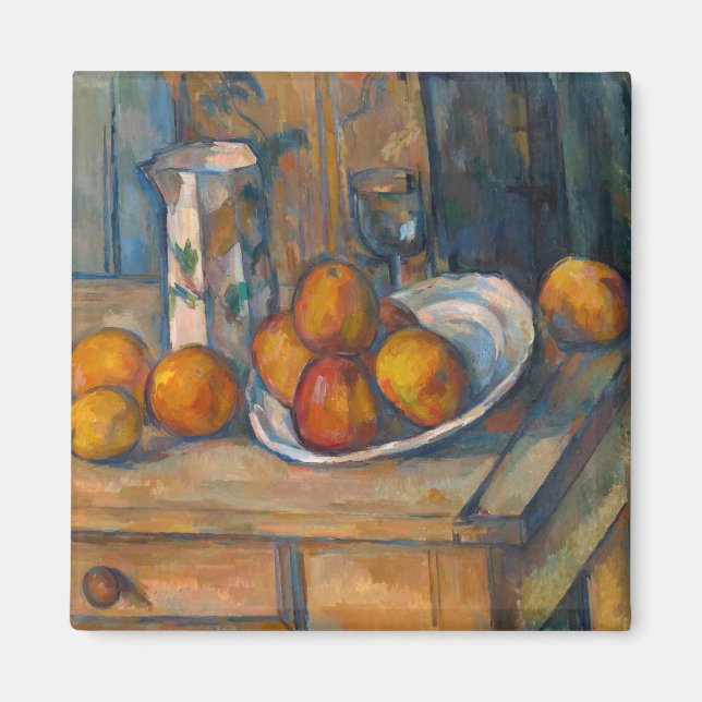 Paul Cezanne - Still Life with Milk Jug and Fruits Magnet (Front)