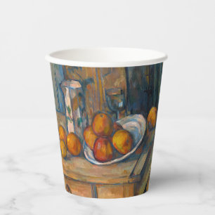 Paul Cezanne - Still Life with Milk Jug and Fruits Paper Cups