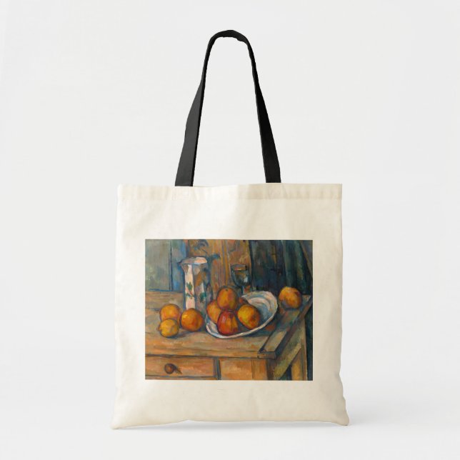 Paul Cezanne - Still Life with Milk Jug and Fruits Tote Bag (Front)
