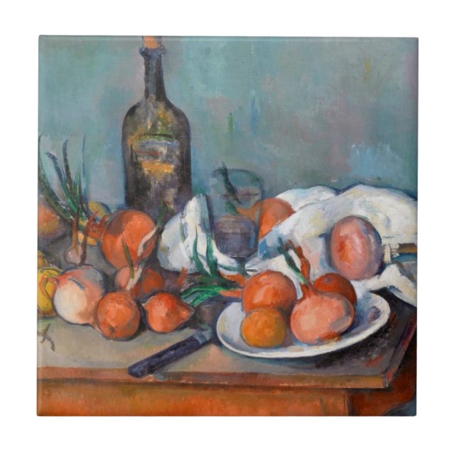Paul Cézanne, Still Life with Onions and a Bottle Tile (Front)