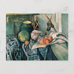 Paul Cezanne   Still Life with Pitcher and Aubergi Postcard