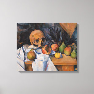 Paul Cezanne - Still Life with Skull Canvas Print