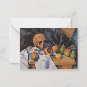 Paul Cezanne - Still Life with Skull Card