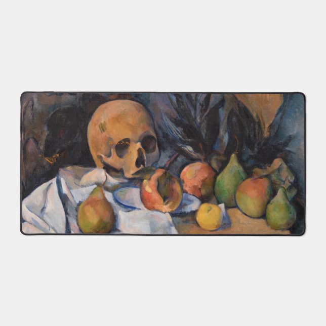 Paul Cezanne - Still Life with Skull Desk Mat (Front)