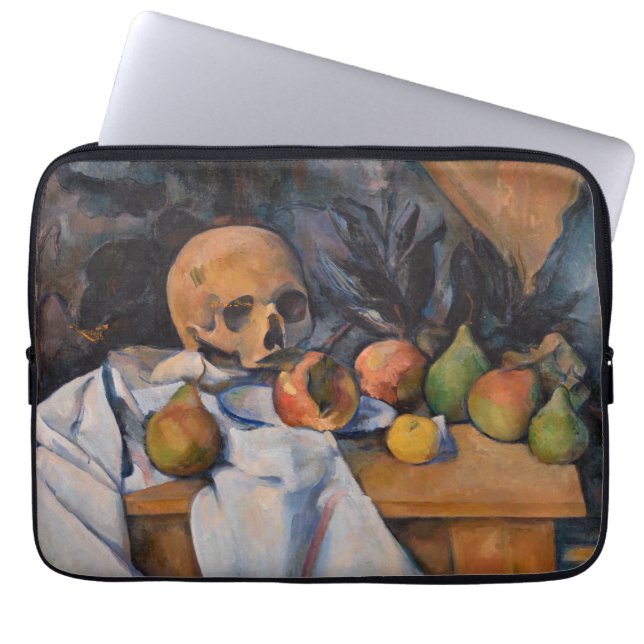 Paul Cezanne - Still Life with Skull Laptop Sleeve (Front)