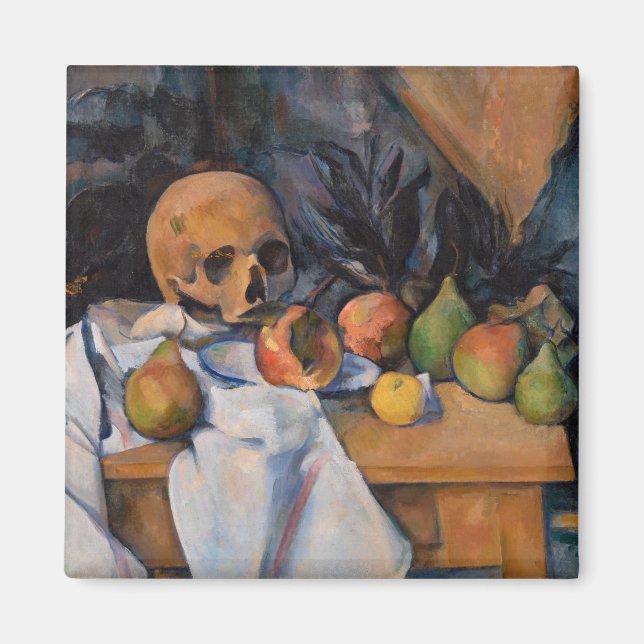 Paul Cezanne - Still Life with Skull Magnet (Front)