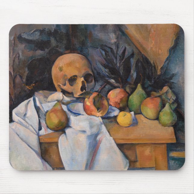 Paul Cezanne - Still Life with Skull Mouse Mat (Front)