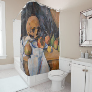 Paul Cezanne - Still Life with Skull Shower Curtain