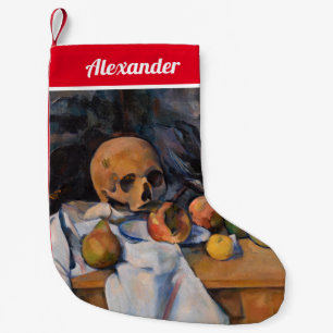 Paul Cezanne - Still Life with Skull Small Christmas Stocking