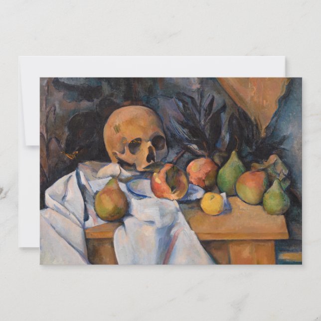Paul Cezanne - Still Life with Skull Thank You Card (Front)