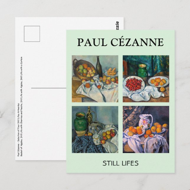 Paul Cezanne  - Still Lifes Masterpieces Selection Postcard (Front/Back)