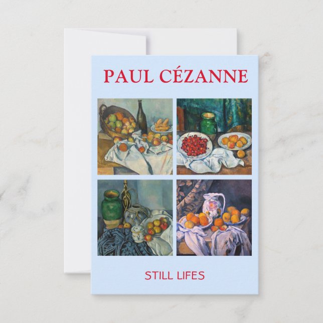 Paul Cezanne  - Still Lifes Masterpieces Selection Thank You Card (Front)