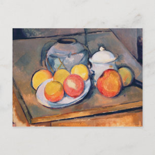 Paul Cezanne Straw-covered vase Postcard