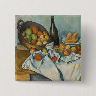 Paul Cezanne - The Basket of Apples 15 Cm Square Badge