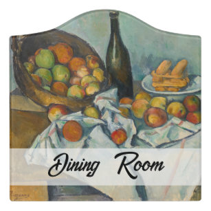 Paul Cezanne - The Basket of Apples Door Sign