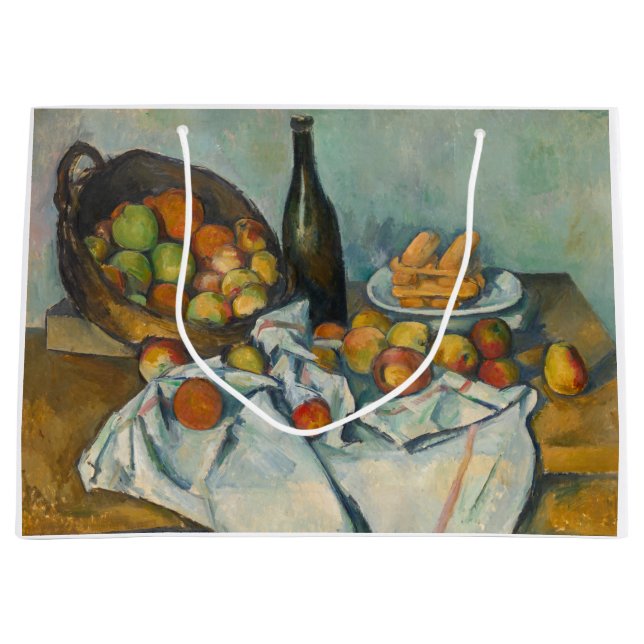 Paul Cezanne - The Basket of Apples Large Gift Bag (Front)